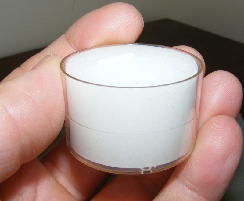 Tea Light Candles - White unscented - Clear Acrylic cup - 9 hour - Bulk x 50 - CA16